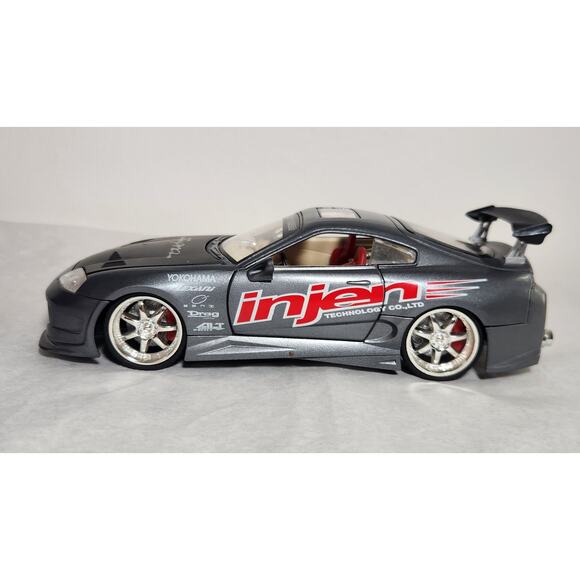 Toyota Supra Turbo Street Tuner 1/24 Scale Import Racer With Working Lights - Picture 4 of 12